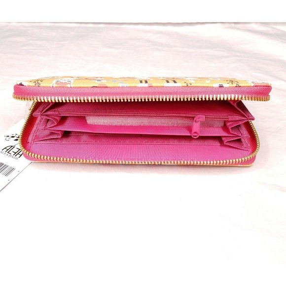 Zip Around Wallet Llama Printed Faux LeatherWrap Around Print Gift Womens - Picture 3 of 3